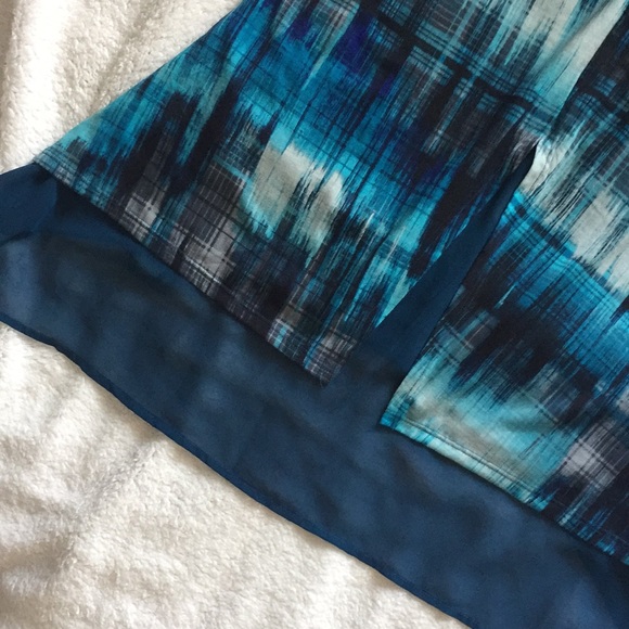 New Directions blue watercolour top - Picture 6 of 8